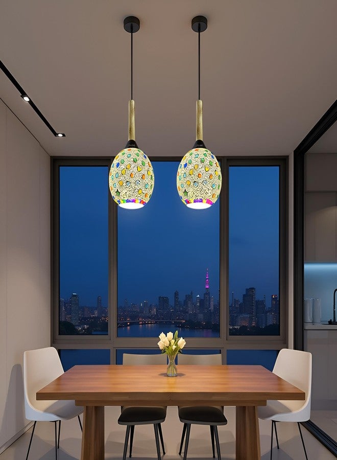 Avior Hanging Light for Kitchen Arch, Ceiling Pendant Lamp for Living Room and Restaurants Lights, Hallway (Multi, Single 1Pc + Bulb) - Image 3